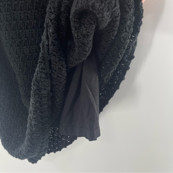 J. Crew Boho Handknit Little Black Dress Fully Lined Size XS - Picture 8 of 9